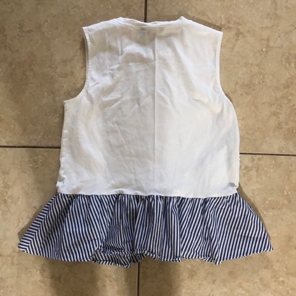 Banana Republic white ruffle tank top - Picture 2 of 2